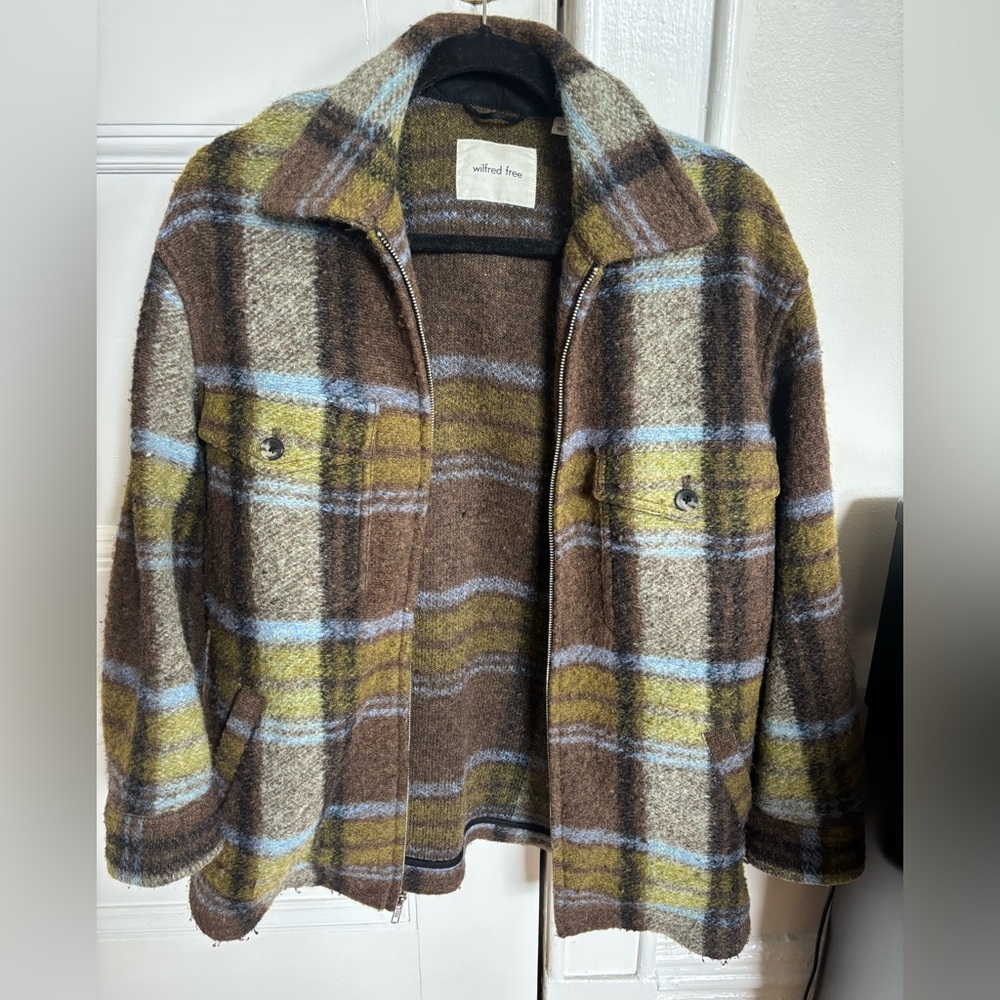 Wilfred Free Aritzia Wool Blend Shirt Jacket